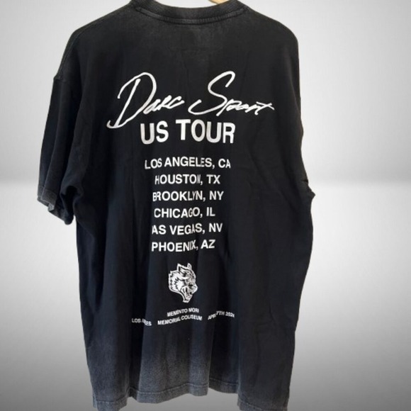 Darc Sport Wolves Memento‎ Mori You Weren't There Black Graphic Streetwear Large - Picture 3 of 6